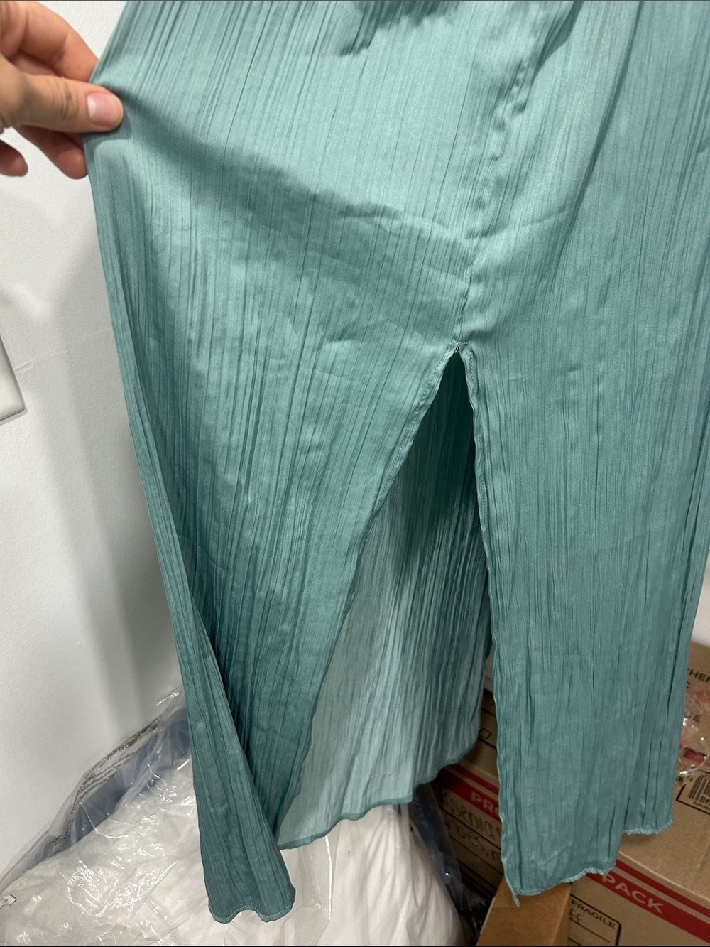 Z Supply Sage Green Maxi Dress with Spaghetti Straps - Picture 3 of 3